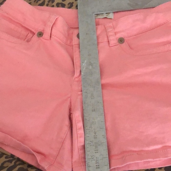Seven7 size 12 coral peach Denim shorts NWOT - Picture 8 of 9